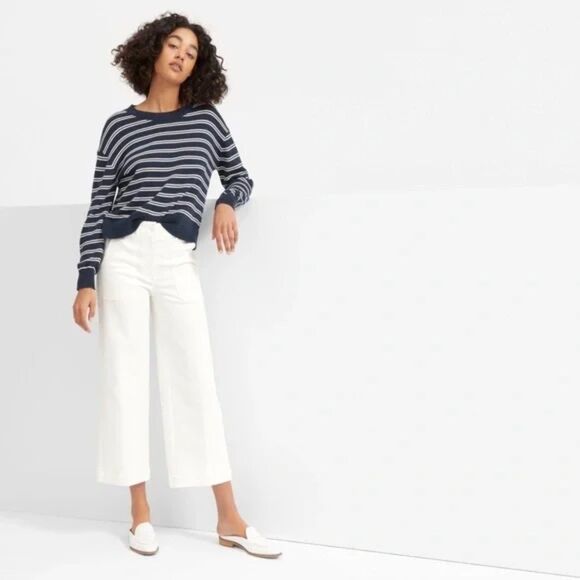 NWT EVERLANE The Wide Leg Crop Pant size 00 - Picture 1 of 11